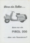 Preview: Pirol 200 scooter brochure ca. 1952