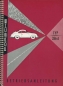 Preview: Porsche 356 A Bedienungsanleitung 2.1959