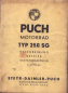 Preview: Puch 250 SG Bedienungsanleitung 1955