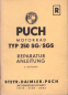 Preview: Puch 250 SG SGS Reparaturanleitung 8.1955