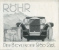 Preview: Röhr 9/50 HP brochure ca. 1929