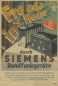 Preview: Simens Rundfunkgeräte Prospekt 12.1929