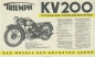 Preview: Triumph KV 200 Prospekt 1933
