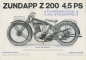 Preview: Zündapp Z 200 Prospekt 5.1929