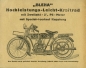 Preview: Bleha 2,5 HP brochure 1925