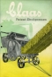 Preview: 3 Claas Erntegeräte Prospekte ca. 1950