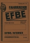 Preview: EFBE Fahrrad Katalog 1930er Jahre