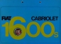 Preview: Fiat 1600 S Cabriolet Prospekt ca. 1962