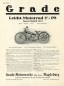 Preview: Grade Leichtmotorrad Sporttype Prospekt 1924