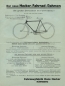 Preview: Hecker Fahrrad Rahmen Prospekt ca. 1930