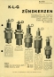 Preview: KLG Zündkerzen Prospekt 1934