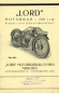 Preview: Lord 200 ccm motorcycle brochure ca. 1930