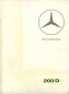 Preview: Mercedes-Benz 200 D Prospekt 12.1965