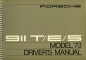 Preview: Porsche 911 T E S Bedienungsanleitung 1973 e