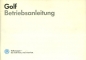 Preview: VW Golf 2 Bedienungsanleitung 7.1987