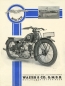 Preview: Walter 198 ccm motorcycle brochure ca. 1929