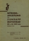 Preview: Zündapp DE DL 200 Bedienungsanleitung 1935