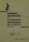 Preview: Zündapp DE DL 200 Bedienungsanleitung 1935