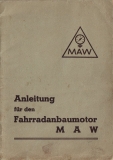 MAW Bedienungsanleitung 1954