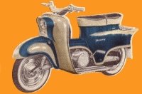 KTM Roller Ponny Prospekt 1960er Jahre