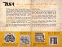Preview: BSA 500ccm und 650ccm Prospekt 12.1952 Preview: BSA 500ccm und 650ccm Prospekt 12.1952
