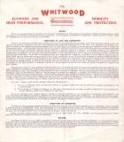 Whitwood Monocar Prospekt 1935