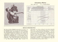 Horex Columbus Motor Prospekt 1933