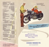 Horex Imperator 400 Prospekt ca. 1955