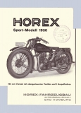 Horex 500 Sport brochure 1930