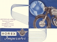 Horex Imperator 500 ccm brochure ca. 1952