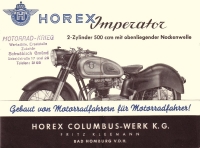 Horex Imperator 500ccm Prospekt ca. 1952