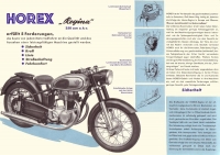 Horex Regina 350 Prospekt ca. 1954