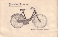 Brennabor Fahrrad Programm 1899 Teil 1