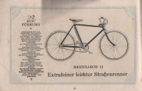 Brennabor Fahrrad Programm 1921 Teil 3