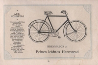 Brennabor Fahrrad Programm 1921 Teil 2