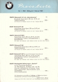 BMW pricelist 1962