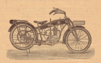 Beuker Motorrad 2,5 PS Prospekt 1920er Jahre