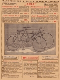 Preview: Aria Fahrrad Prospekt 1932