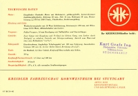 Kreidler Roller R 50 Prospekt 3.1954