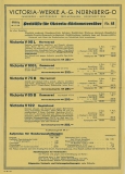 Victoria pricelist for small motorcycles 1936