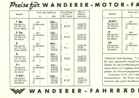 Preview: Wanderer Preisliste 12.1936