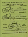 Esweco Fahrrad und Motorfahrrad Programm 1931