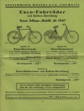 Esweco Fahrrad und Motorfahrrad Programm 1931