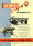 Gebken Gespannwagen brochure ca. 1950