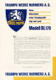 Triumph BL 170 Prospekt 1934