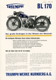 Triumph BL 170 Prospekt 1934