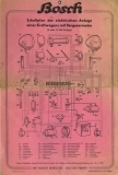 Bosch Schaltplan der elektrischen Anlage 1939
