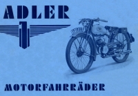 Adler Motorfahrräder brochure 2.1938