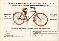 Baltia Fahrrad Programm ca. 1927