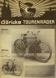 Göricke Fahrrad Programm 1938